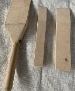 Sonderposten Satz Zinnhölzer aus Holz, 3 unterschiedliche Formen - X-ZH 1965 BS4